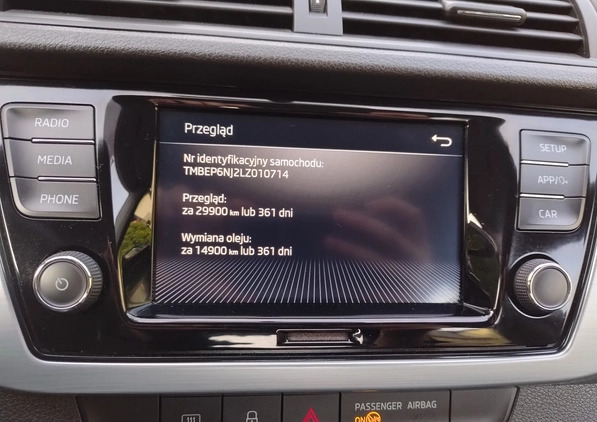 Skoda Fabia cena 47500 przebieg: 66250, rok produkcji 2019 z Warszawa małe 121